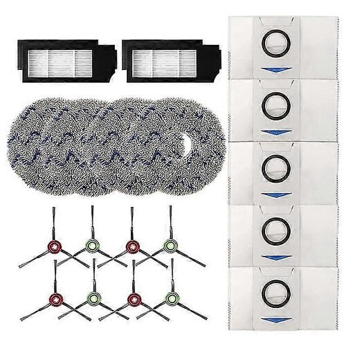 INORCO Komplet nadomestnih delov za nego tal, združljiv robotski sesalnik Ecovacs Deebot X1 Omni-x1turbo-x1 Plus Vakuumski dodatek, (21850022) Slike