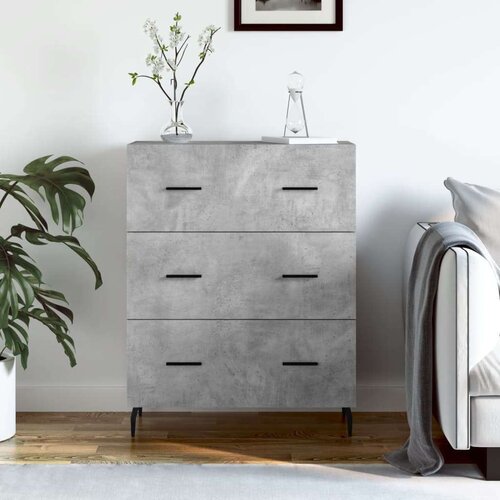  Komoda siva boja betona 69 5x34x90 cm od konstruiranog drva Cijene