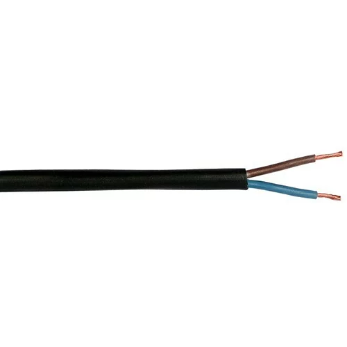  Gumom izolirani kabel po metru (H05RN-F, 2-žilno, 1 mm², Crne boje)