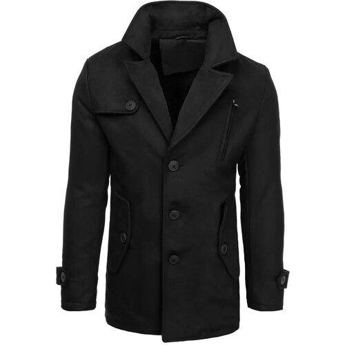 DStreet Men&amp;#039;s black coat CX0440 Slike