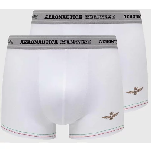 Aeronautica Militare Bokserice 2-pack za muškarce, boja: bijela, AM1UBX004