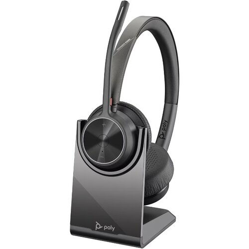 Poly hp voyager 4320 usb-c headset +BT700 dongle +charging stand, black 77Z31AA Slike