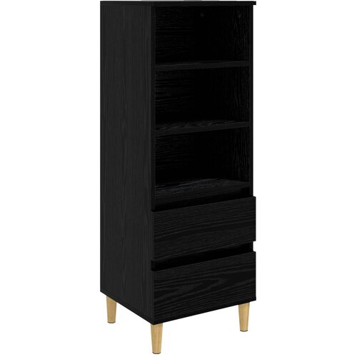  Highboard Crni hrast 40 x 36 x 110 cm Konstruirano drvo Slike