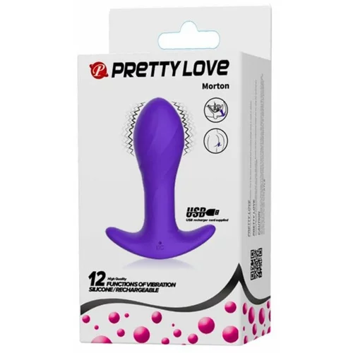 Pretty Love 2020 Vibracijski Analni Čep Pretty Love Morton Purple