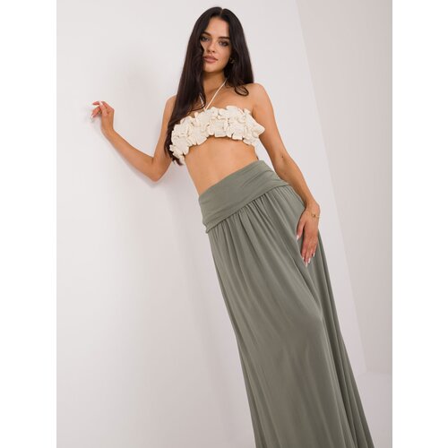 Fashion Hunters Khaki Flared Skirt Clarence OCH BELLA Slike