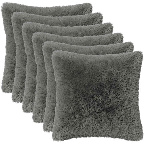  Presvlaka za jastuk 6 pcs HEERLEN Svjetlosiva 50 x 50 cm Cene