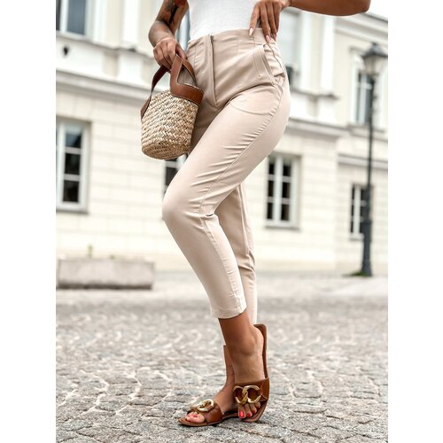 Och Bella Pants beige OB-067.beige Slike