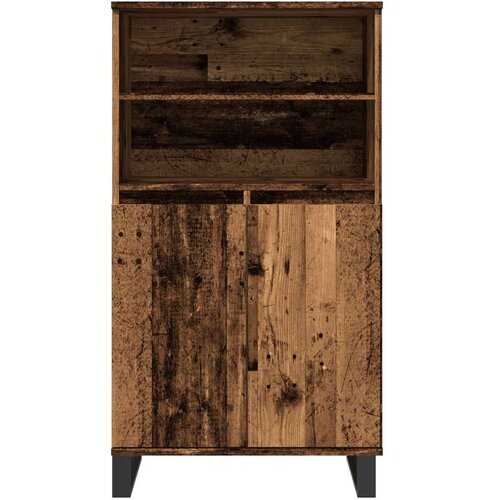 VidaXL Visoka komoda boja staro drvo 60x36x110 cm konstruirano drvo Slike