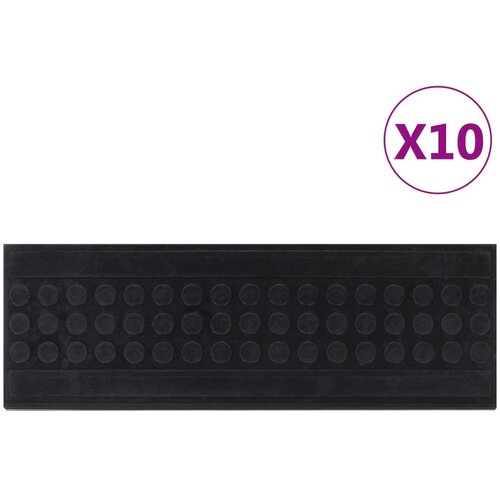 vidaXL Podloge za stopnice 10 kosov 25x75 cm guma Cene