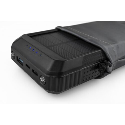 OXE Solar Powerbank, zmogljivost 33800 mAh, črna, (20596980) Slike