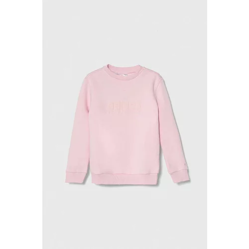 Adidas Otroški pulover roza barva