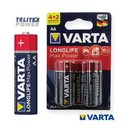 Varta longlife max power ( max tech ) LR6 AA alkalna - cena na komad ( 1655 ) Slike