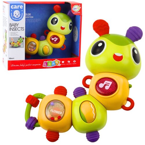 Interaktivna senzorna glazbena zvečka Caterpillar glodalica koja se okreće za 360&amp;deg; Slike
