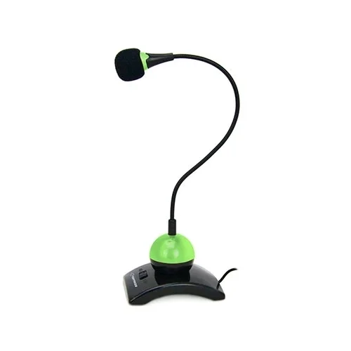 Mikrofon ESPERANZA DESKTOP CHAT, switch, green, 3,5mm, EH130G