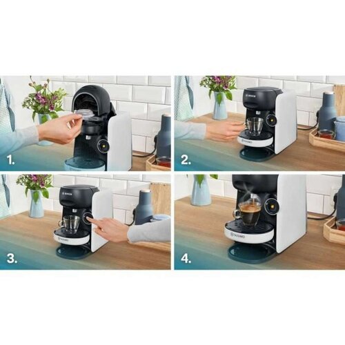 Kapsulni kavni aparat TASSIMO T16 Finesse bela, 1400 W, (5000118306) Slike