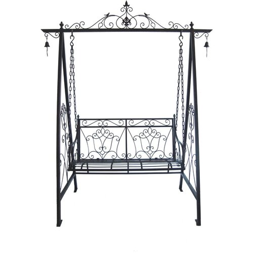 Garden Pleasure Crna metalna vrtna ljuljačka Kari - Cijene
