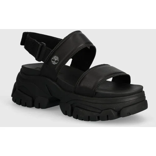 Timberland Kožne sandale Adley Way Sandal za žene, boja: crna, TB0A5URZ0151