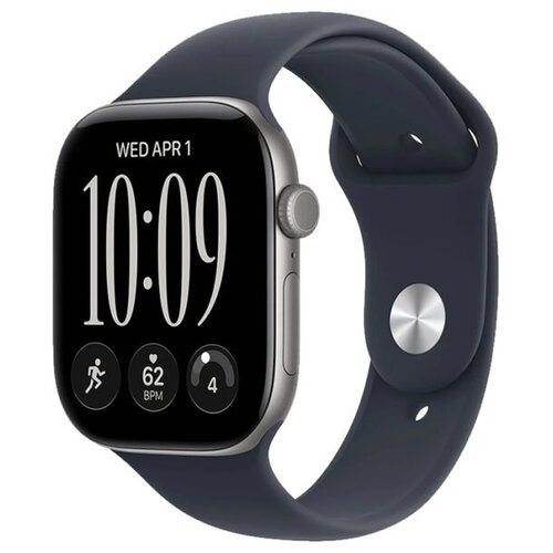 Apple Watch Series 12 46mm Space Grey Aluminium Case with Navy Blue Sport Band &amp;ndash; M/L mjej4et/a Slike