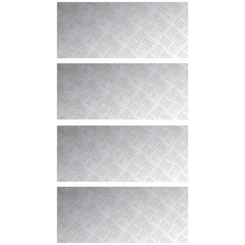  Stepenica Pravokutni 4 pcs Srebrno 70 x 30 cm Aluminij Slike