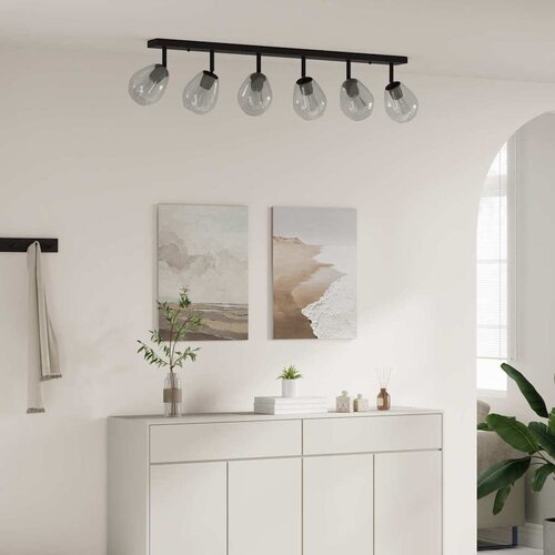  Stropni reflektor Crna 110,5 x 13 x 26 cm Staklo i Metal Cijene