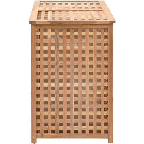 VidaXL Ko&amp;scaron;ara za rublje od masivne orahovine 87,5 x 46 x 67 cm Slike