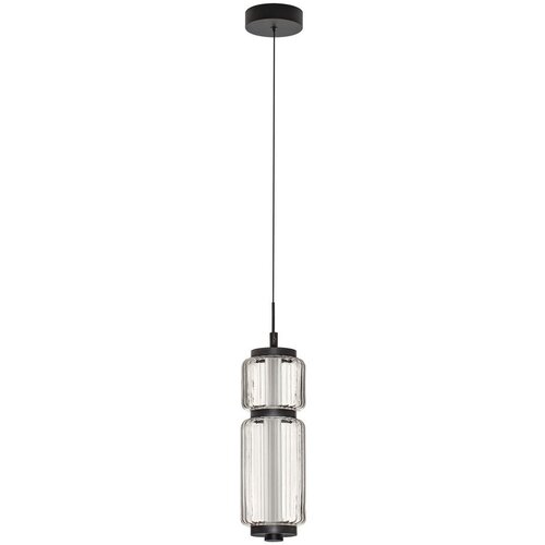Nova Luce Mat crna staklena LED viseća svjetiljka &oslash; 12 cm Liesa &ndash; Cijene
