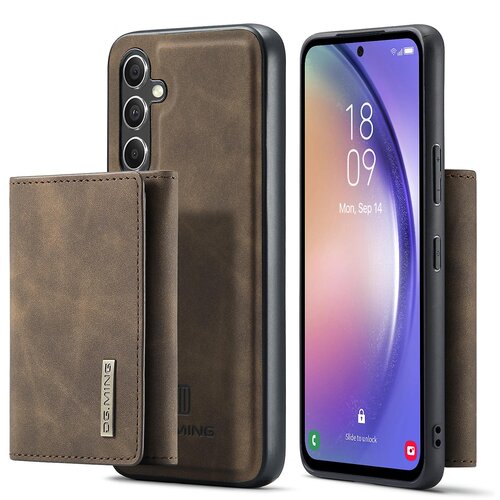 INORCO DG.MING M1 Series za Samsung Galaxy A54 5G PU usnje prevlečen PC+TPU ovitek s stojalom, magnetna snemljiva torbica za telefon denarnica, (22036958) Cene