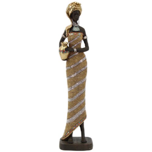 Signes Grimalt Figura Afrička Žena Gold Slike