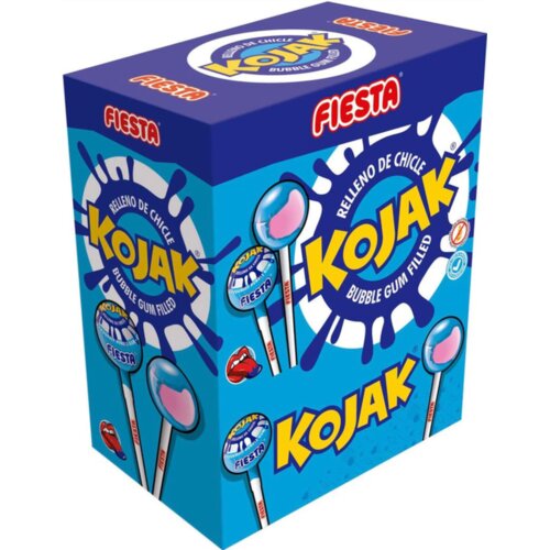 Fiesta Kojak lizalice obojeni jezik kutija 100 kom / XXL Cene