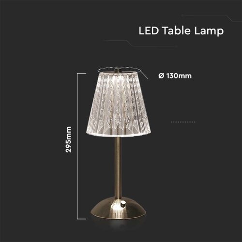 LED prigu&amp;scaron;iva punjiva stona lampa LED/2,4W/5V 3000-6000K 1800 mAh hrom Slike
