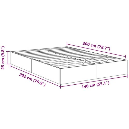  Otoman krevet s pohranom Beton 193 x 120 x 25 cm Iverica Slike