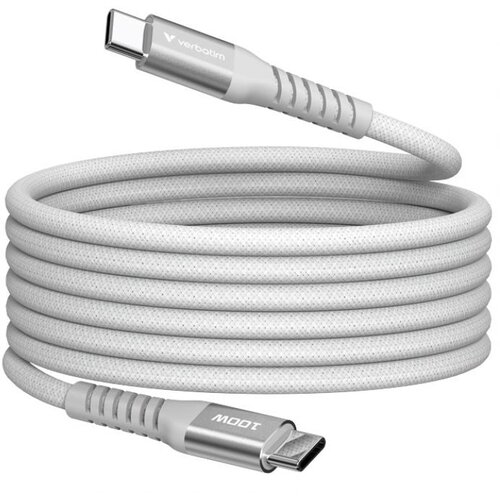 Kabel MAGNETSKI USB-C NA USB-C 100W 120 CM VERBATIM 31854 SIVI Cijene