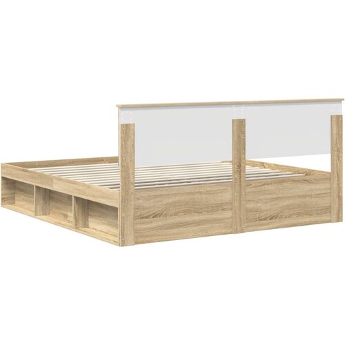  Okvir za krevet Sonoma 200 x 200 cm Konstruirano drvo Slike