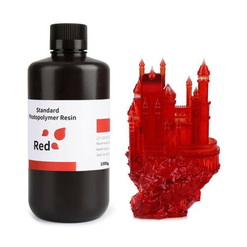 Elegoo standard resin 1kg - clear red ( 054033 ) Slike