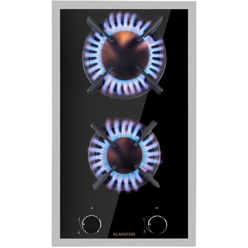 Klarstein goldflame 2, plinska kuhalna plošča, 2 gorilnika, gorilniki messing, steklokeramika Cene
