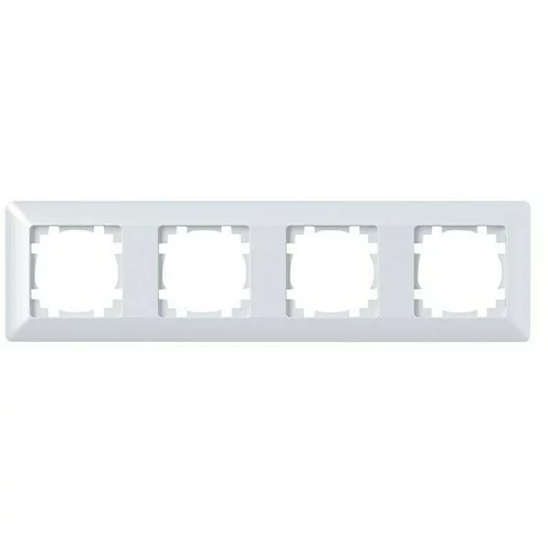 MIKRO Okvir za vtičnice in stikala Elektro Material Mikro (4x, bele barve)