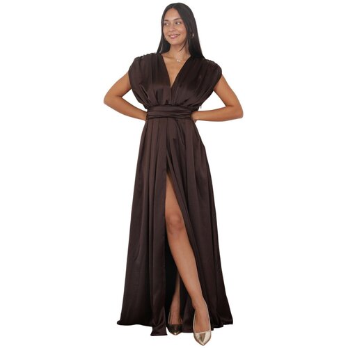 La Modeuse Dolge obleke 76523_P181272 Kostanjeva Slike
