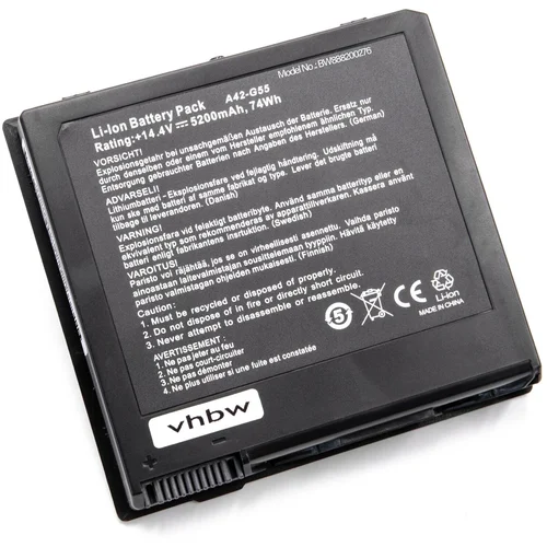 VHBW Baterija za Asus G55 / G55V / G55VM, 5200 mAh