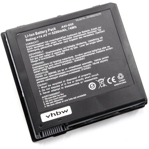 VHBW Baterija za Asus G55 / G55V / G55VM, 5200 mAh Slike