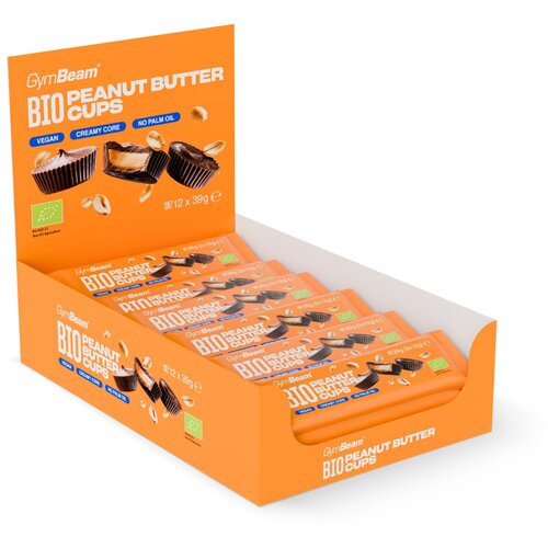 GymBeam BIO Peanut Butter Cups 12 x 39 g Cene
