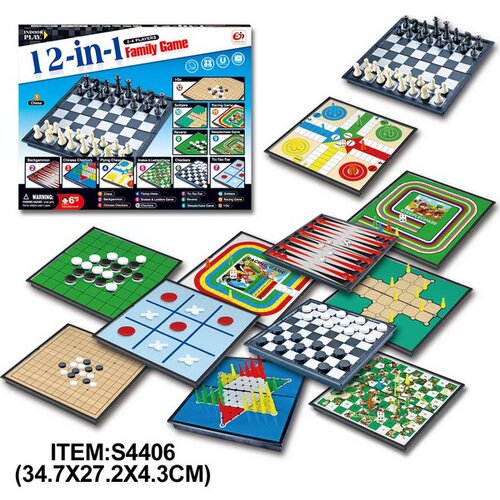  Set društvenih igara 12u1 - S4406 Cijene