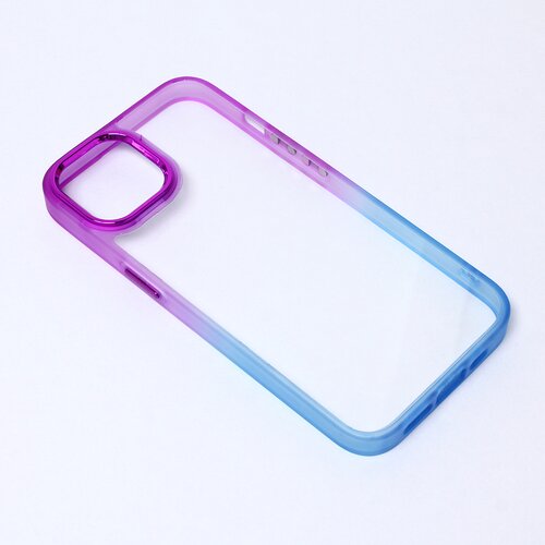 maska za telefon Colorful Acrylic za iPhone 14 6.1 ljubičasto-plava Slike
