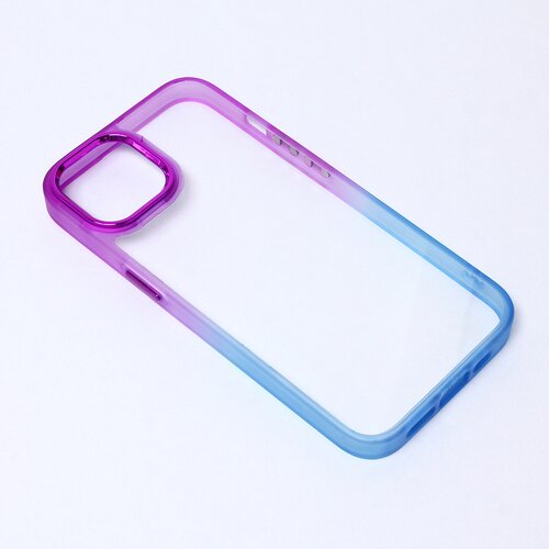 Maska za telefon Colorful Acrylic za iPhone 14 6.1 ljubičasto-plava Slike