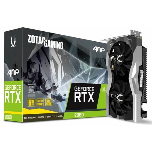 Zotac GeForce RTX 2060 AMP 6GB DDR6,HDMI/3xDP/192bit ZT-T20600D-10M grafička kartica Slike