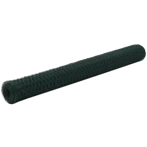 vidaXL Žična mreža za ograjo jeklo s PVC oblogo 25x1,2 m zelena Cene