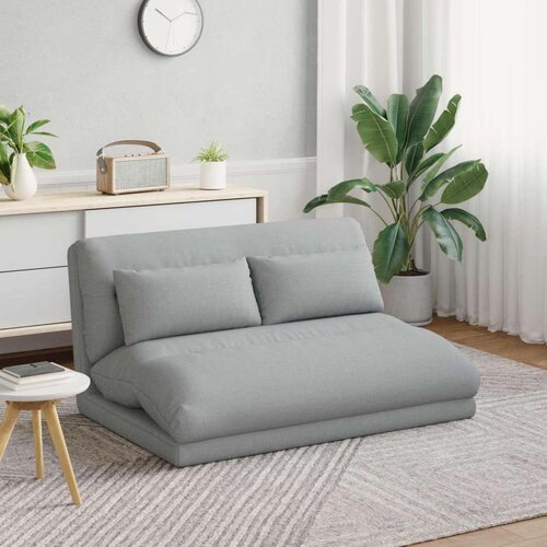  Podna stolica Svijetlo siva 110 x 82 x 55 cm tkanina Cijene