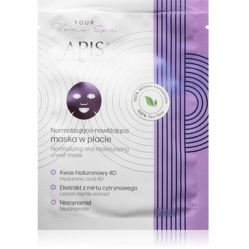 Apis Natural Cosmetics Home Spa hidratantna sheet maska za lice 20 g Slike