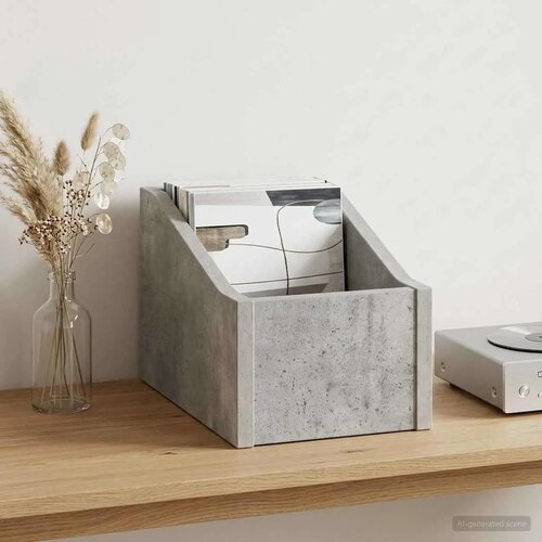  Kutija za LP ploče Betonska siva 18 x 32 x 18 cm - Betonska siva 1 18 x 32 x 18 cm Cijene