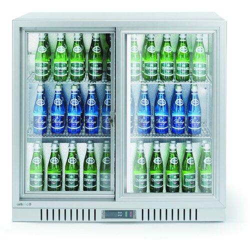 ARKTIC Pultni frižider sa dvostrukim kliznim vratima, 150L, Srebrna, 220-240V/160W, 900x520x(H)840mm Cene
