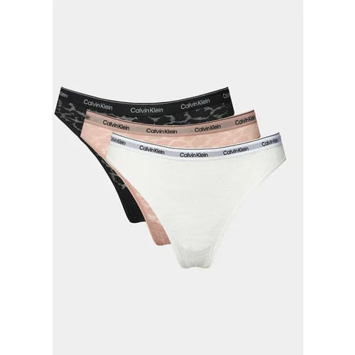 Calvin Klein Underwear Set 3 parov brazilskih spodnjih hlačk 000QD5225E Pisana